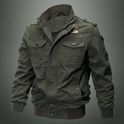 Favocent Men'S Military Pilot Cotton Jacket | Water-Wash Safari Style | Sizes M-6Xl