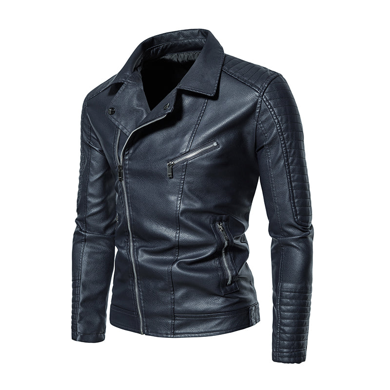 2023 New American Leather Coat Men's, Leather Jacket Men's Motorcycle Retro Tac image 5