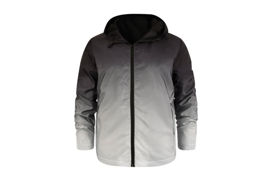 New Men's Clothing Trench Gradient Breathable Pockets Zipper Hooded Pockets Spo image 0