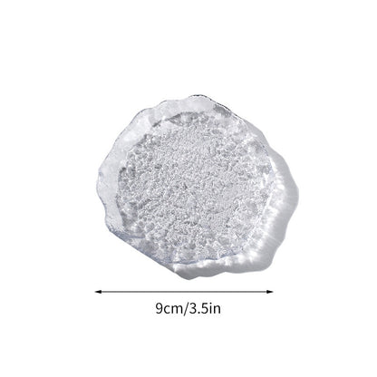 Transparent Glass Plate Creative Jewelry Storage Tray Decorative Plates Cake De image 0