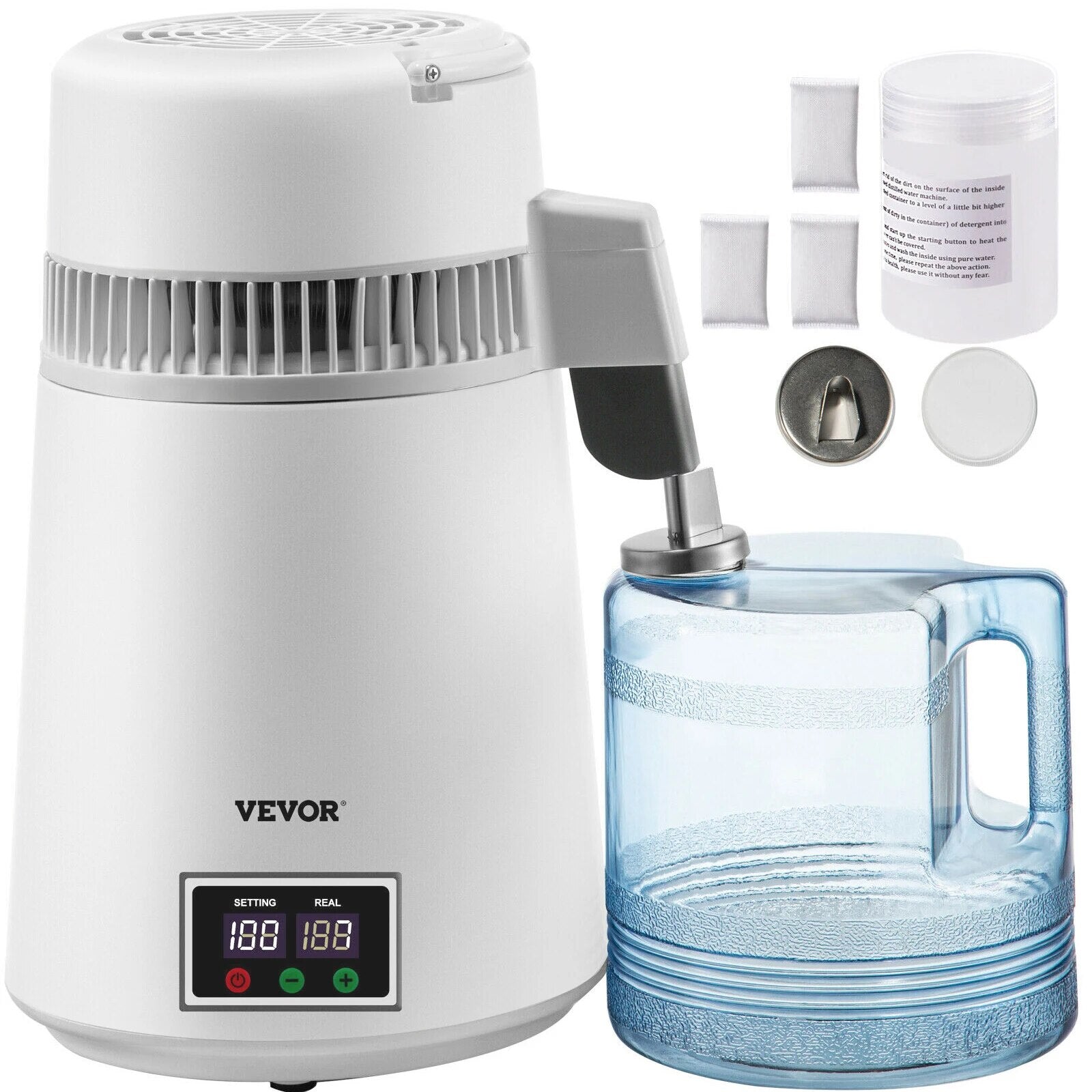 VEVOR 4L Pure Water Distiller Dental Distilled Water Filter Electric Distillati image 4