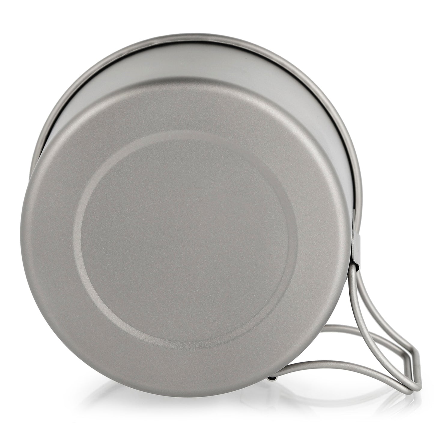 Lixada 450/550ML Titanium Bowls with Folding Handle Outdoor Camping Dinner Food image 7