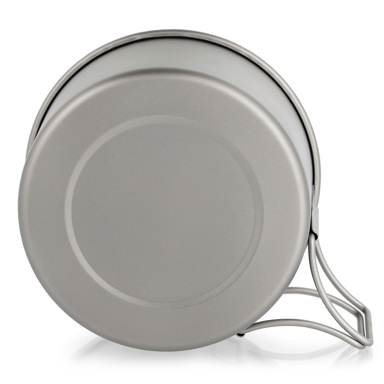 Lixada 450/550ML Titanium Bowls with Folding Handle Outdoor Camping Dinner Food image 7