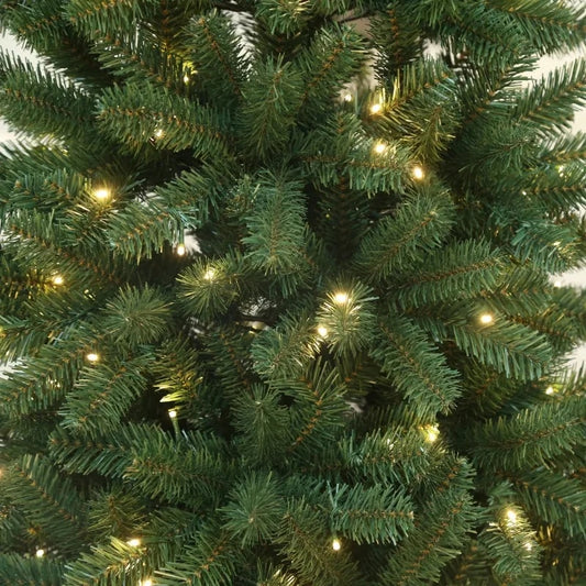 7 ft Bridgeport Spruce Artificial Christmas Tree with 300 Warm White LED, Metal image 0