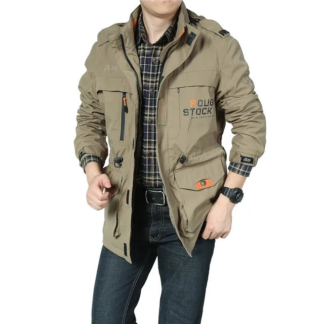 Men Tactical Waterproof Military Soft Shell Jacket with Pilot Hood,  for