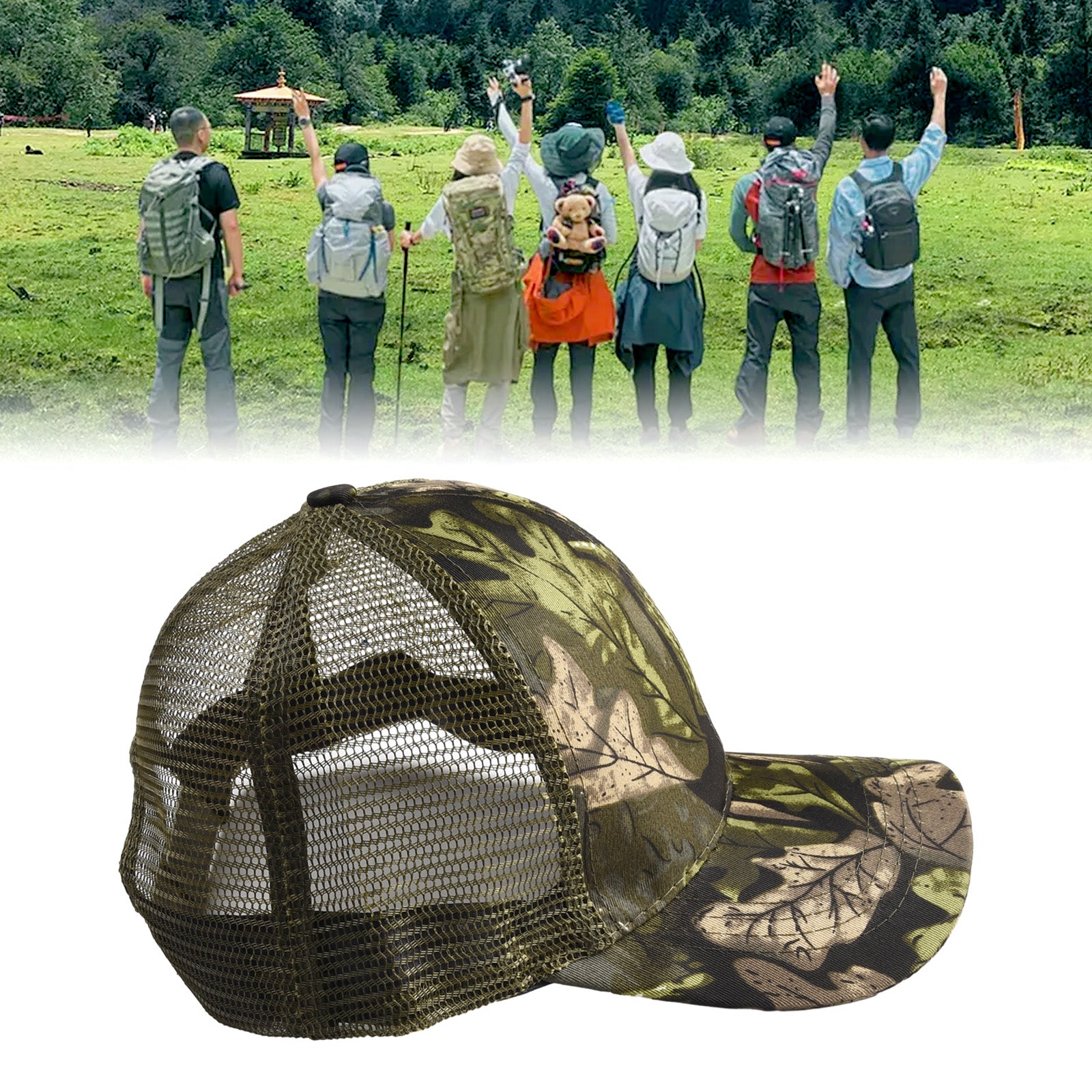 Camouflage Hats PolyesterHats Hunting Fishing Walking Baseball Cap Sunscreen Qu image 12