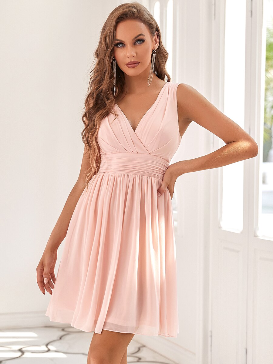 Ever-Pretty Women Sleeveless V Neck Short Bridesmaid Dress image 0