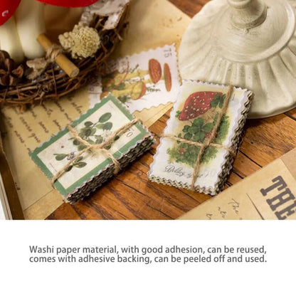 60pcs Retro Junk Journal Sticker kit DIY Diary Scrapbook Decora Sticker Suit fo image 6