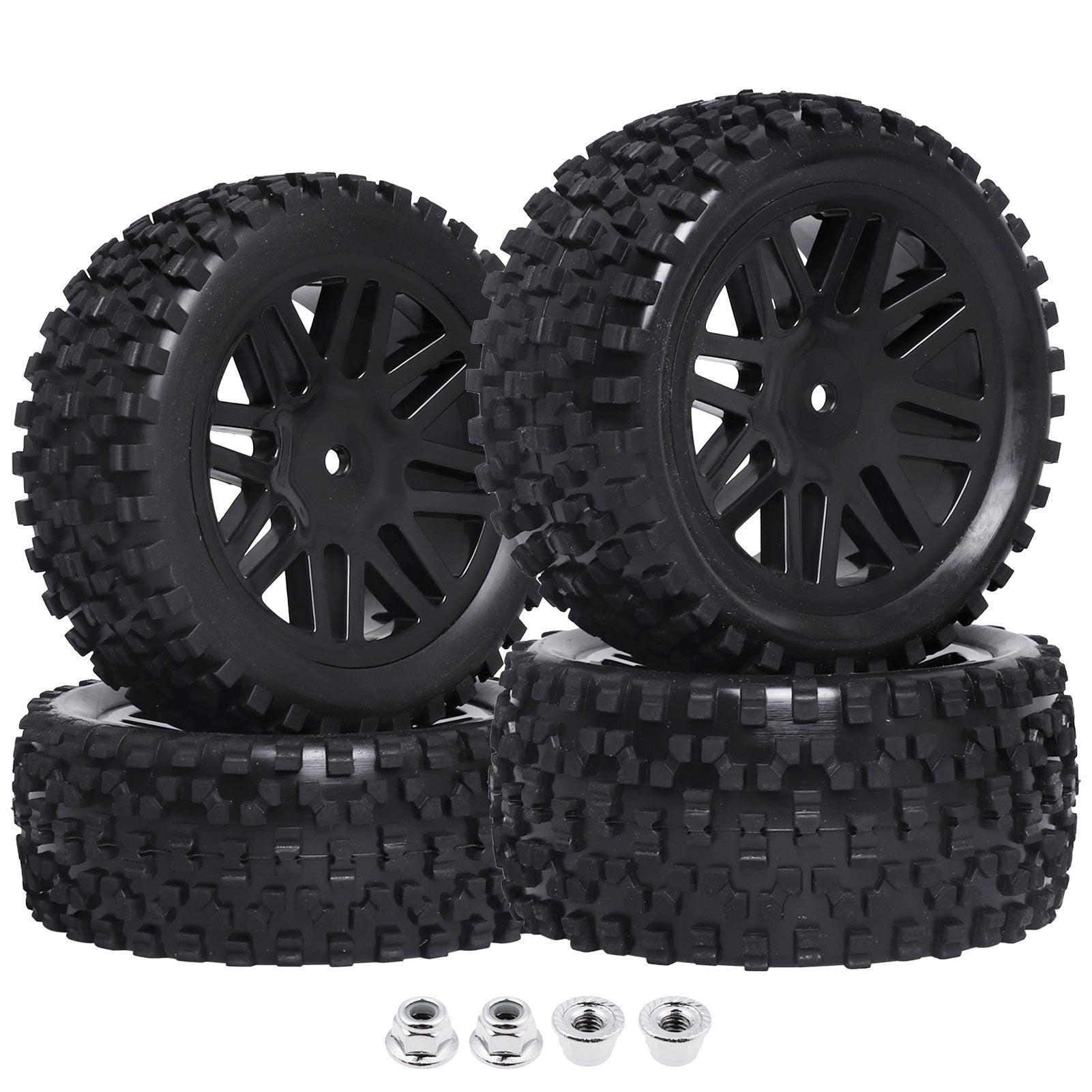 HobbyPark Non-Glued Buggy Tires for 1/10 Scale RC Off-Road Car, Set of 4 image 5