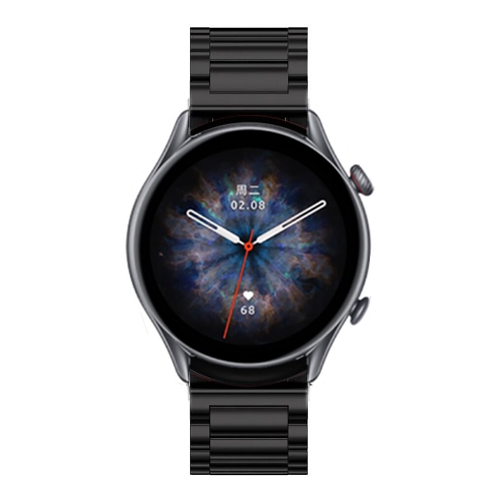 22MM Watch Band For Amazfit GTR 4 3 Pro Bracelet Stainless Steel Metal Strap Fo image 10