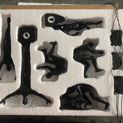 6pcs/set Industrial Style Climbing Man Resin Wall Hanging Decoration Sculpture image 7