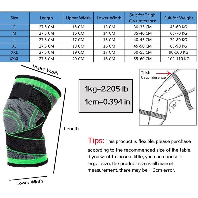 1 Pcs Knee Pads Braces Sports Support Kneepad Men Women for Arthritis Joints Pr image 10