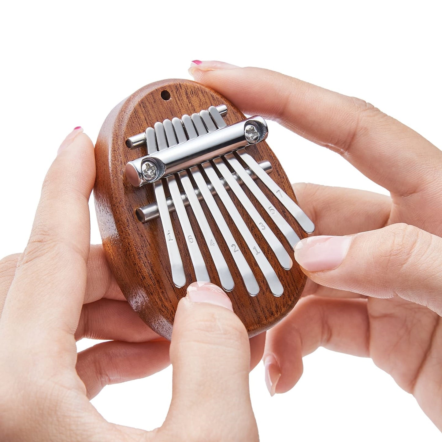 Mini Kalimba 8 Key Thumb Piano 1 Pack Water Drop Style Cute Instrument Portable image 2