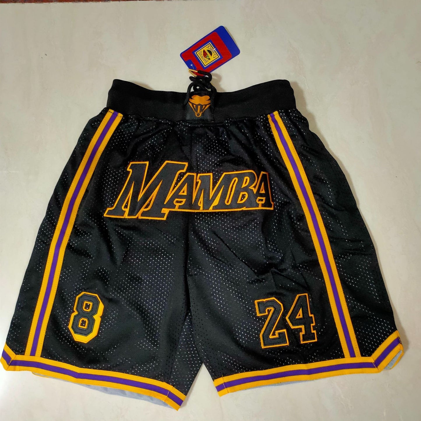 Summer Men's Embroidery Basketball Shorts Sewing Zip Pocket Breathable Loose Co image 4