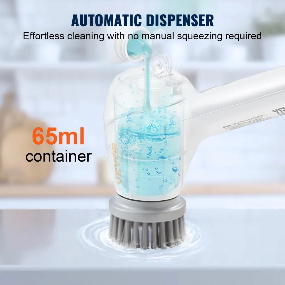 Spin Scrubber Multipurpose Cordless Handheld Electric Cleaning Brush with 5 Re image 0