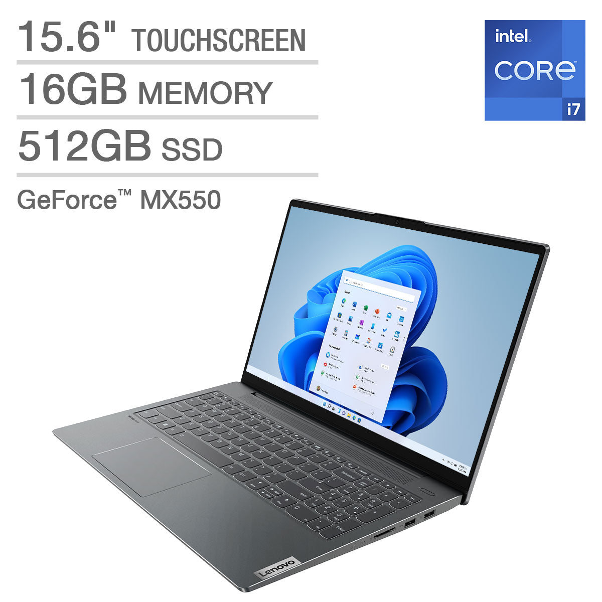 Lenovo IdeaPad 5 15.6" Touchscreen Laptop - 12th Gen Intel Core i7-1255U image 0