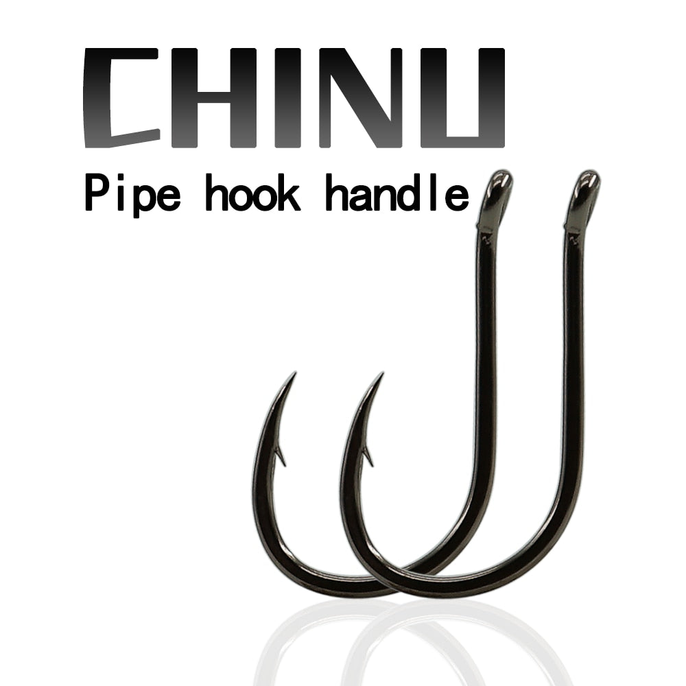 CHINU Fishing Hooks Set Barbed Single Circle Carp Hook High Carbon Steel Sea Fi image 1