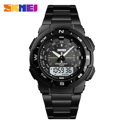 SKMEI Watch Men's Watch Fashion Sport Watches Stainless Steel Strap Mens Watche image 3