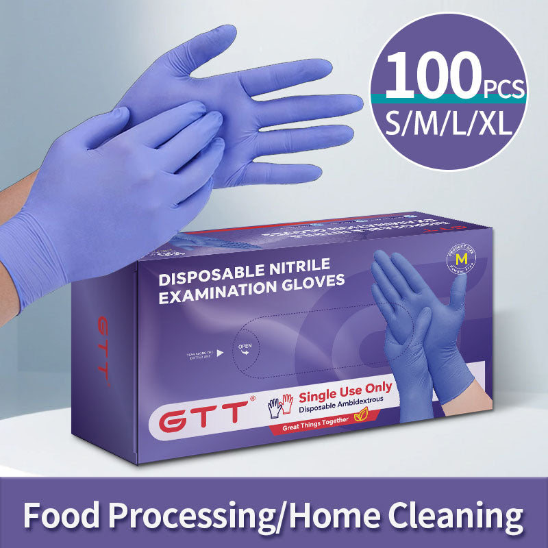 100pcs Disposable Nitrile Gloves Suitable For Home Use Latex Free Suitable For  image 1