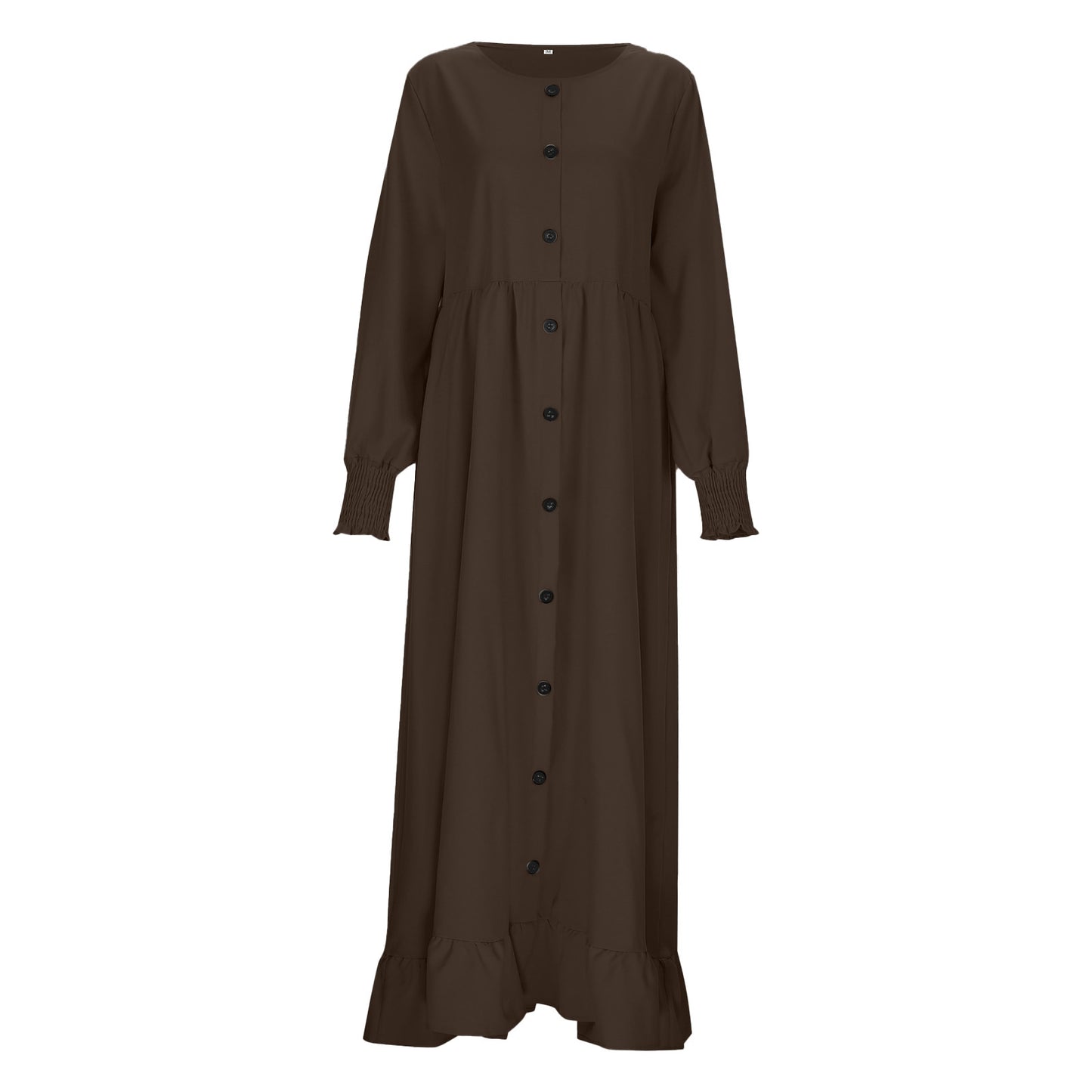 New Muslim Hijab Dubai Abaya Long Dresses Women Retro Casual Maxi Dress Oversiz image 9