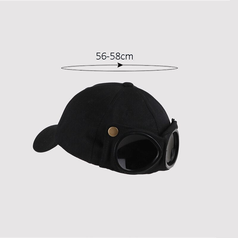 New Aviator Hat Summer Personality Glasses Baseball Cap Female Unisex Sunglasse image 7