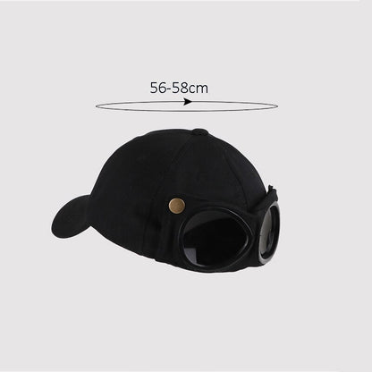 New Aviator Hat Summer Personality Glasses Baseball Cap Female Unisex Sunglasse image 7