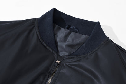 Men's Bomber Jackets Casual Fall Winter Warm Windbreaker Full Zip Windproof Outw image 5