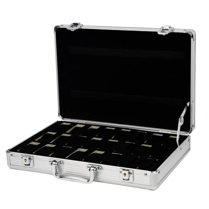 Handmand Slots Aluminum Alloy Display Watch Box Organizer Jewelry Storage Case  image 3