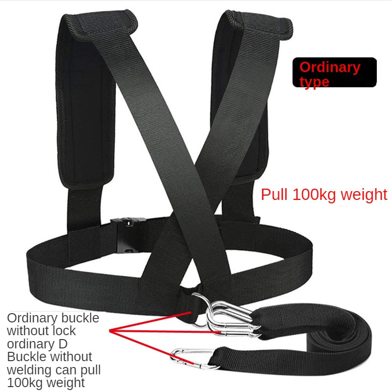 Fitness Equipment Shoulder Harness Gym Pull Sled Drag Speed Weight Training Wor image 6