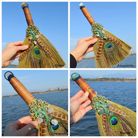 Natural Rough Stone Citrine Altar Witch Supplies Table Decoration Family Tree C image 0