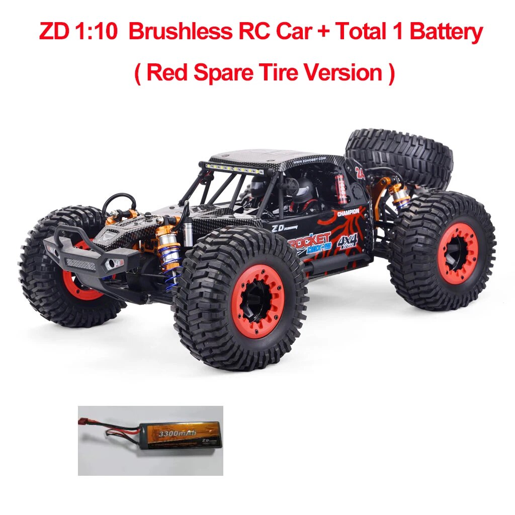 80km/h ZD Racing DBX 10 1/10 4WD RC Car 2.4G Remote Control Car Brushless Motor image 7