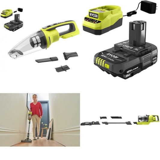 Cordless 18V High-Performance Hand Vacuum Kit with 2.0 Ah Battery and Charger f image 0