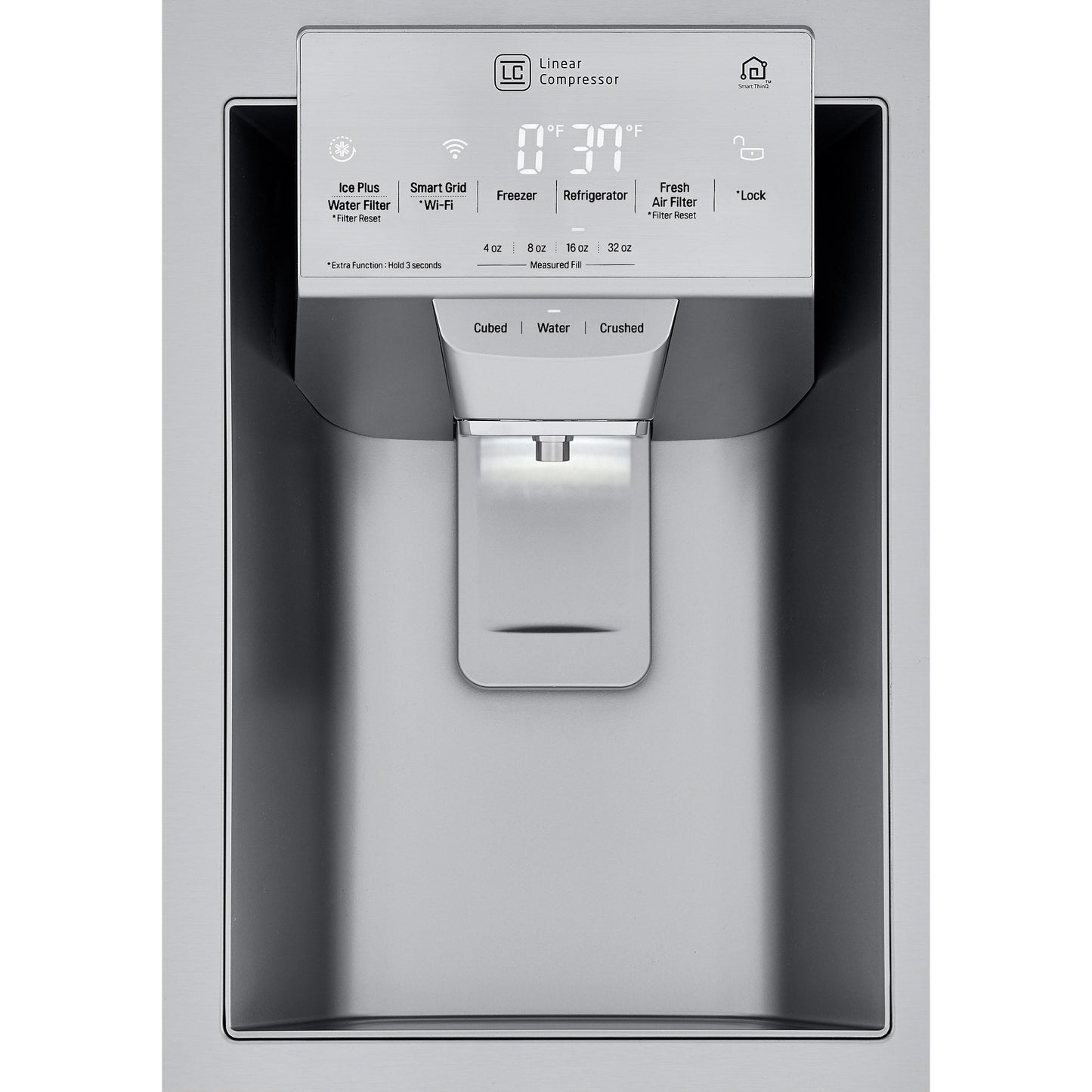 LG 23.5 cu. ft. French Door Counter-Depth Refrigerator with Craft Ice image 4