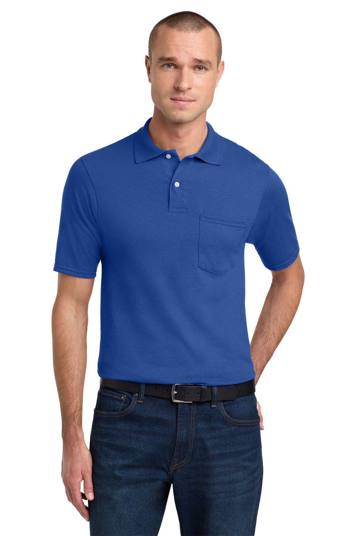 Jerzees Dri-Power Pocket Sport Shirt. 436MP