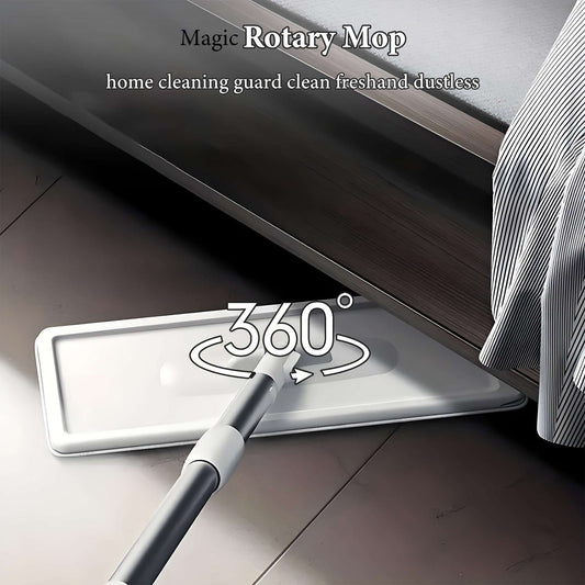 2/4pcs Magic Mop and Bucket Set Spin 360 Flat Mop, Wet Dry Cleaning Tool for