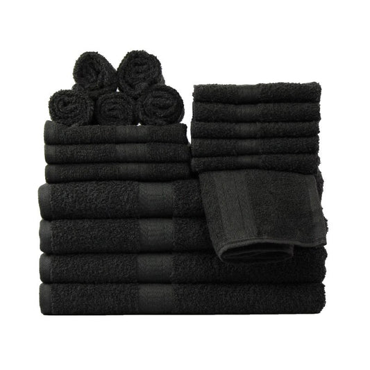 Solid 18-Piece Bath Towel Set Towels