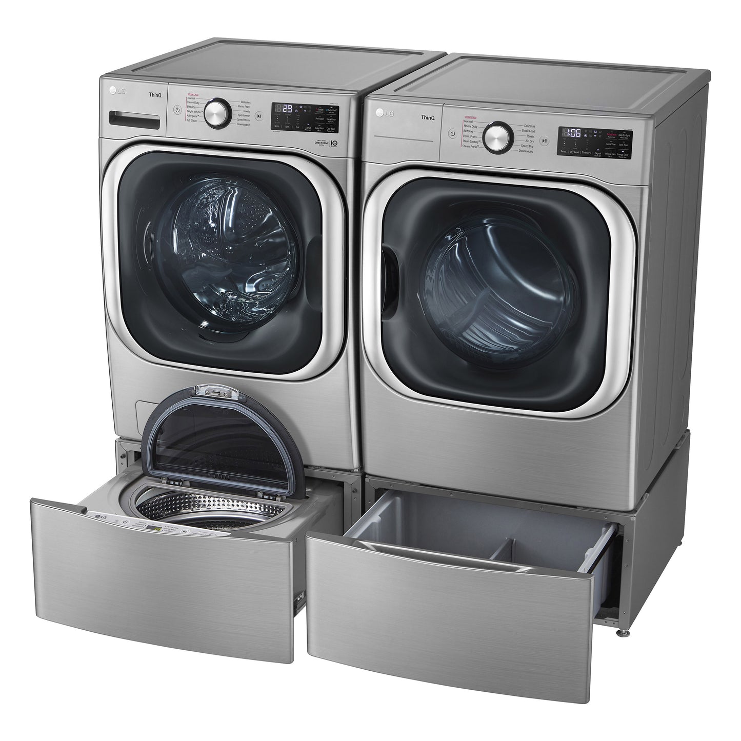 LG 5.2 cu. ft. Front Load Washer with TurboWash and 9.0 cu. ft. GAS Dryer with image 5
