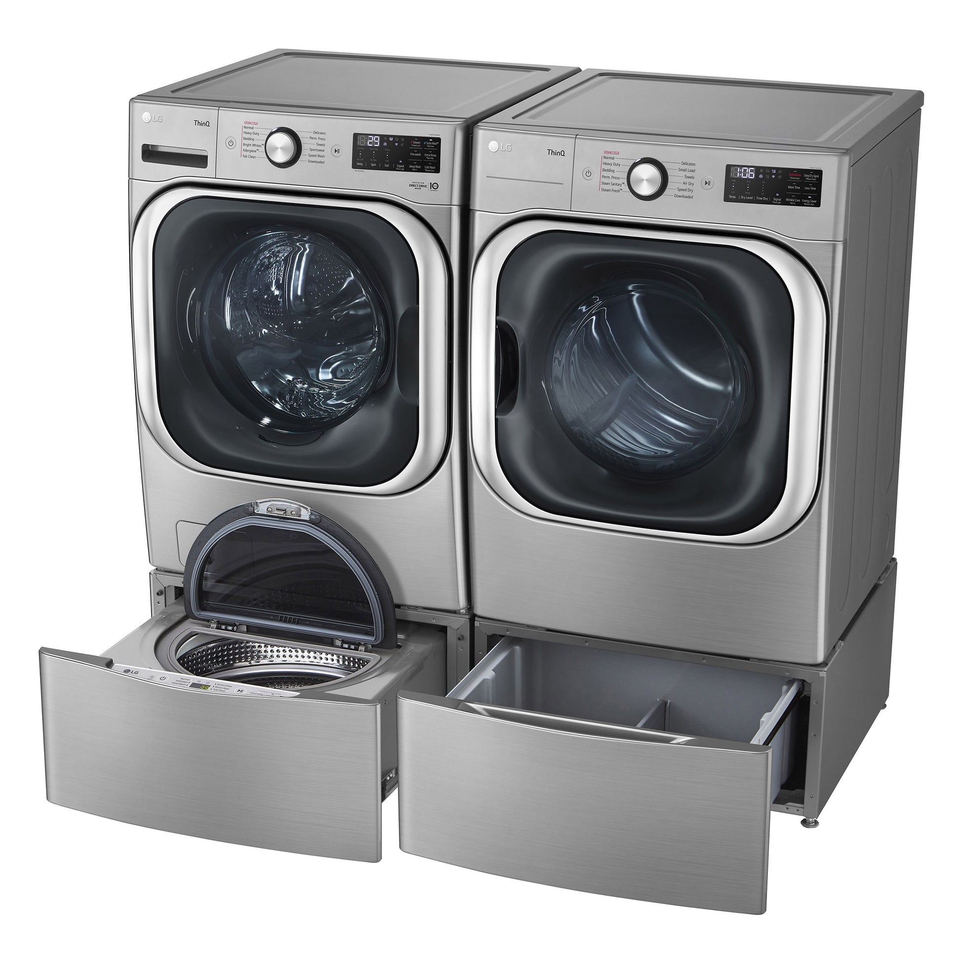 LG 5.2 cu. ft. Front Load Washer with TurboWash and 9.0 cu. ft. GAS Dryer with image 5