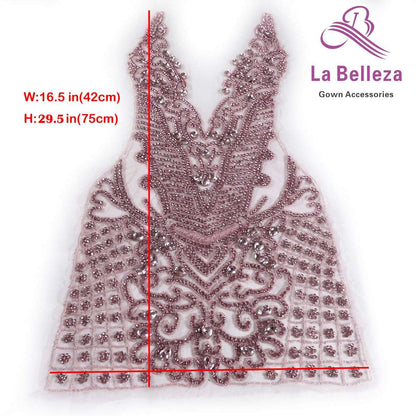 La Belleza New hot  handmade AB black silver 6color bodice Rhines