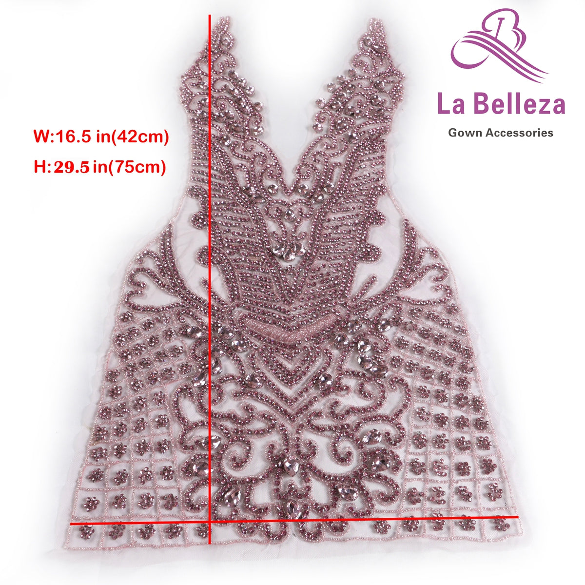 La Belleza New hot on sale handmade AB black silver 6color luxury bodice Rhines image 3