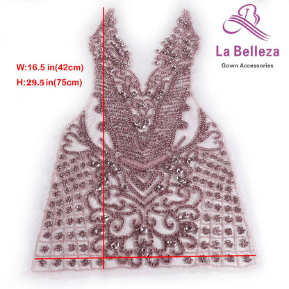 La Belleza New  on sale handmade AB black silver 6color luxury bodice Rhines image 3