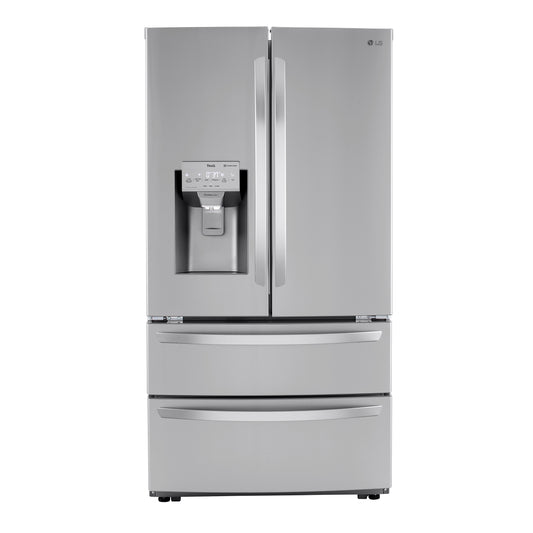 LG 22 cu. ft. Smart Counter Depth 4-Door Double Freezer Refrigerator image 0