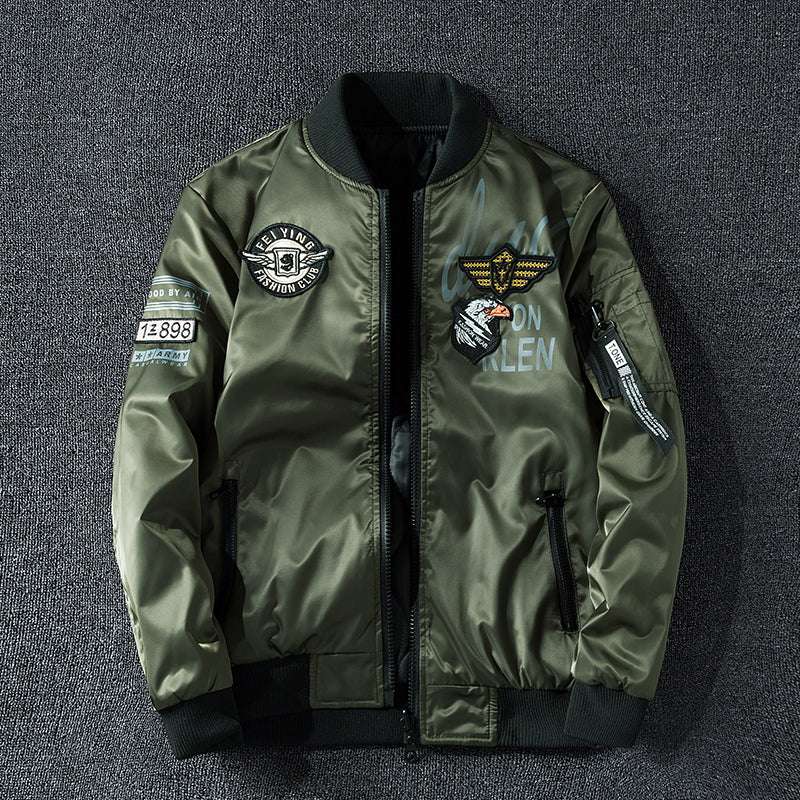 Coat Men'S Air Force Pilot Jacket Ma1 Autumn/Winter Baseball Suit Trendy Brand