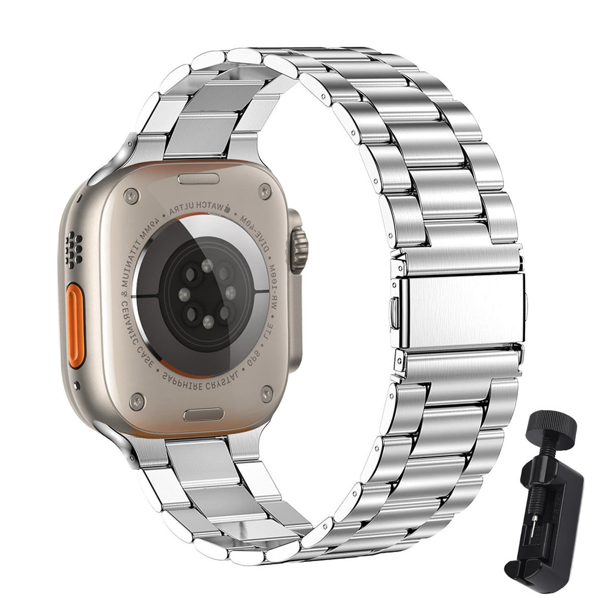 Metal Strap For Apple Watch Ultra 49mm 8 7 45mm 41mm Stainless Steel Smart Watc image 0