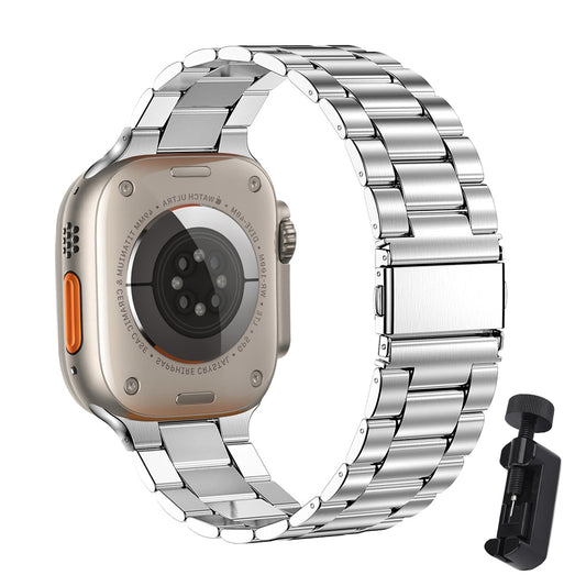 Metal Strap For Apple Watch Ultra 49mm 8 7 45mm 41mm Stainless Steel Smart Watc image 0
