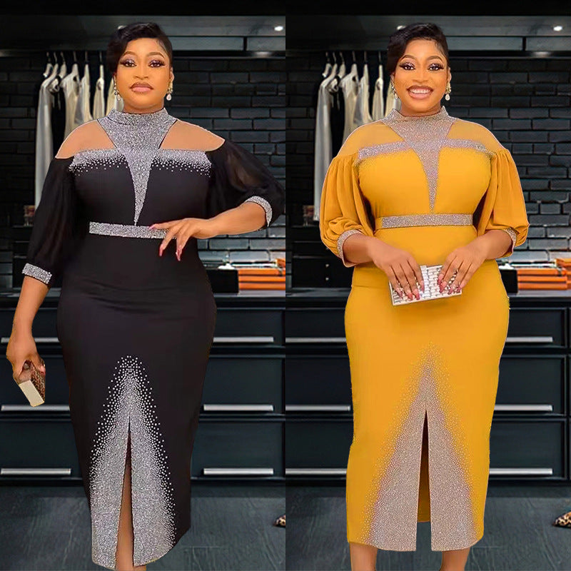 Plus Size African Party Wedding Dresses for Women's 2024 New Dashiki Ankara Eveni