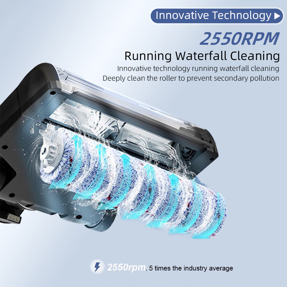 Tinsol VW2203 Cordless Wireless Wet Dry Smart Mop Washing Vacuum, 15000Pa Sucti image 2