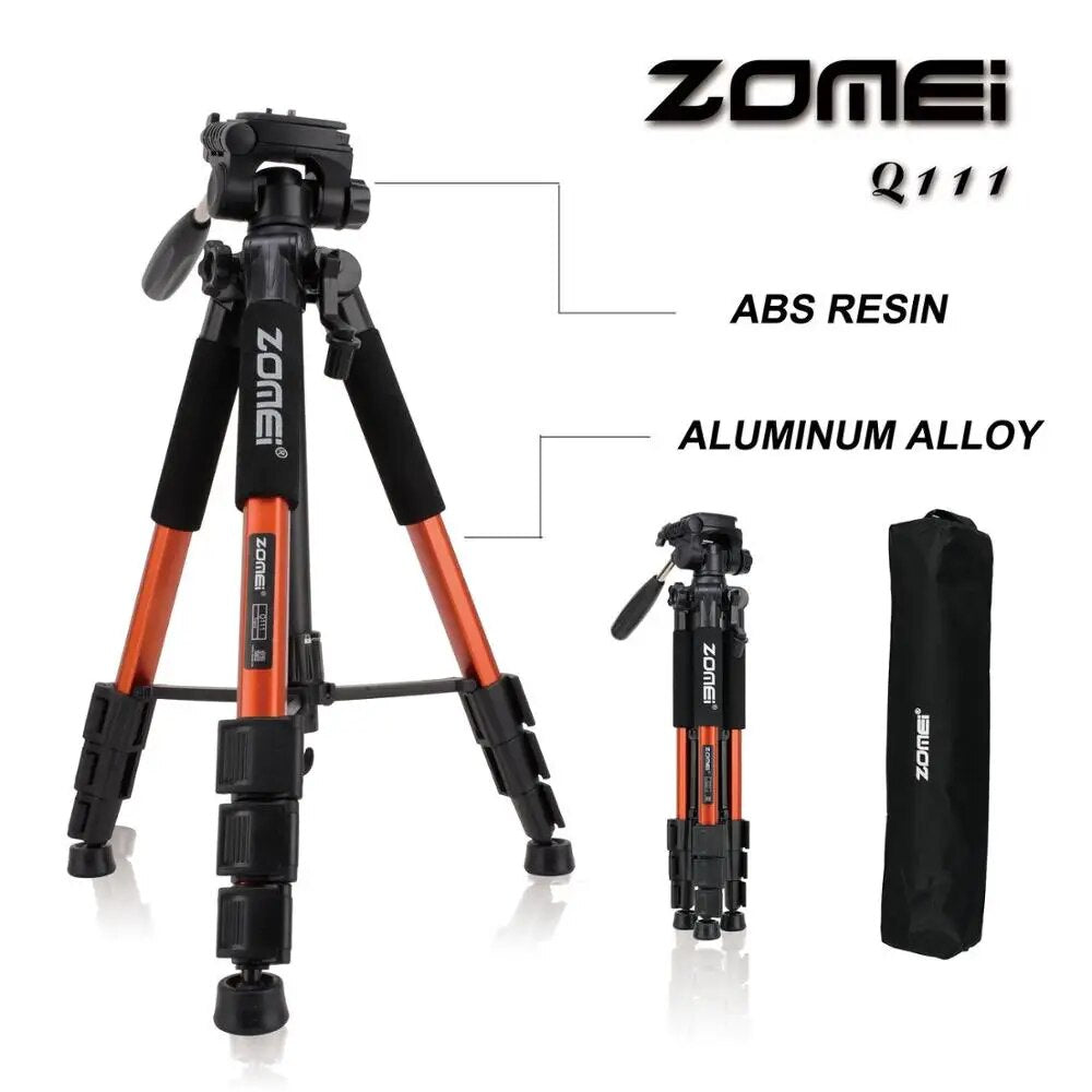 ZOMEI Q111 Professional Portable Travel Aluminum Camera Tripod&Pan Head for SLR image 2