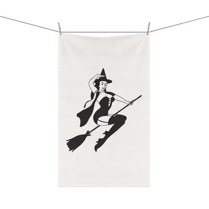 1pc 57x40cm Halloween Decoration Women of Halloween Kitchen Towel I Can Drive A image 7