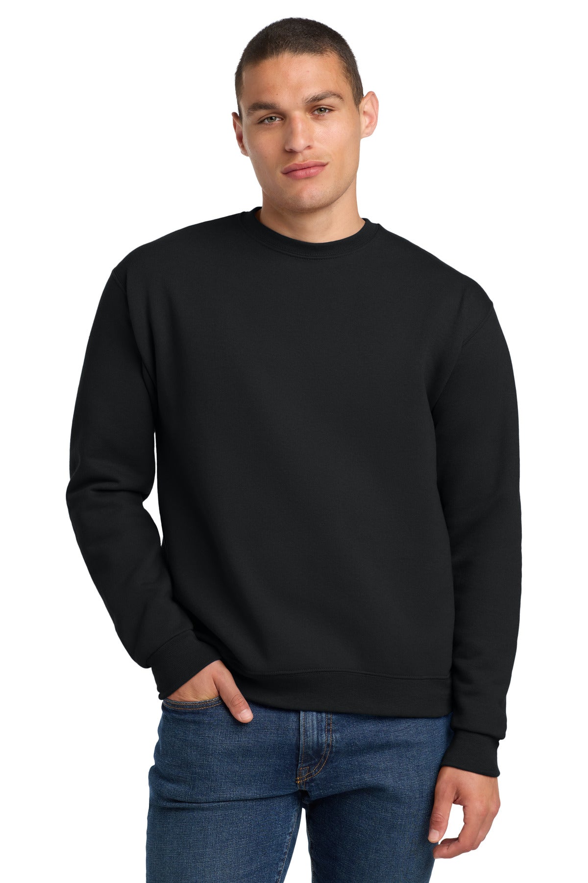 Jerzees Super Sweats NuBlend Crewneck Sweatshirt.  4662M